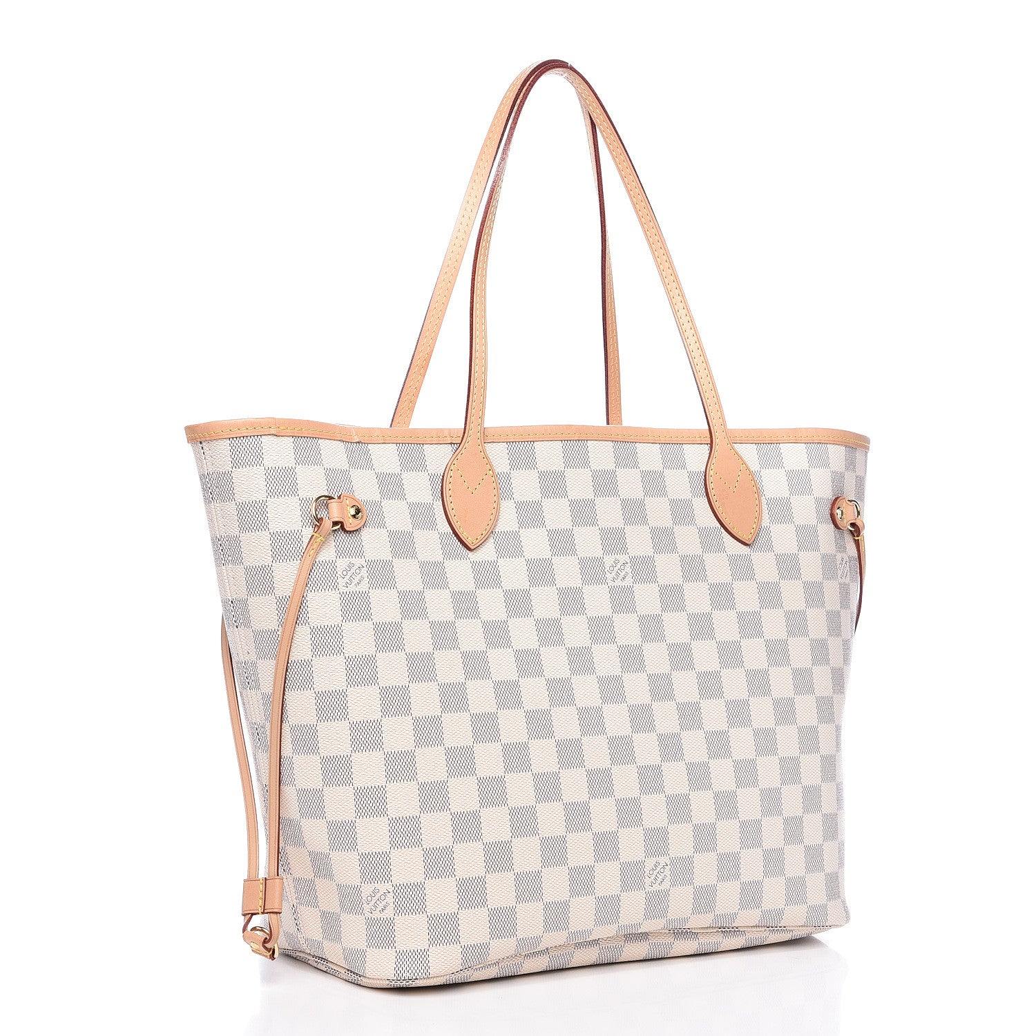 Louis Vuitton Damier Azur Neo Neverfull MM Rose Ballerine 3 of 15