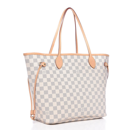 Louis Vuitton Damier Azur Neo Neverfull MM Rose Ballerine 3 of 15