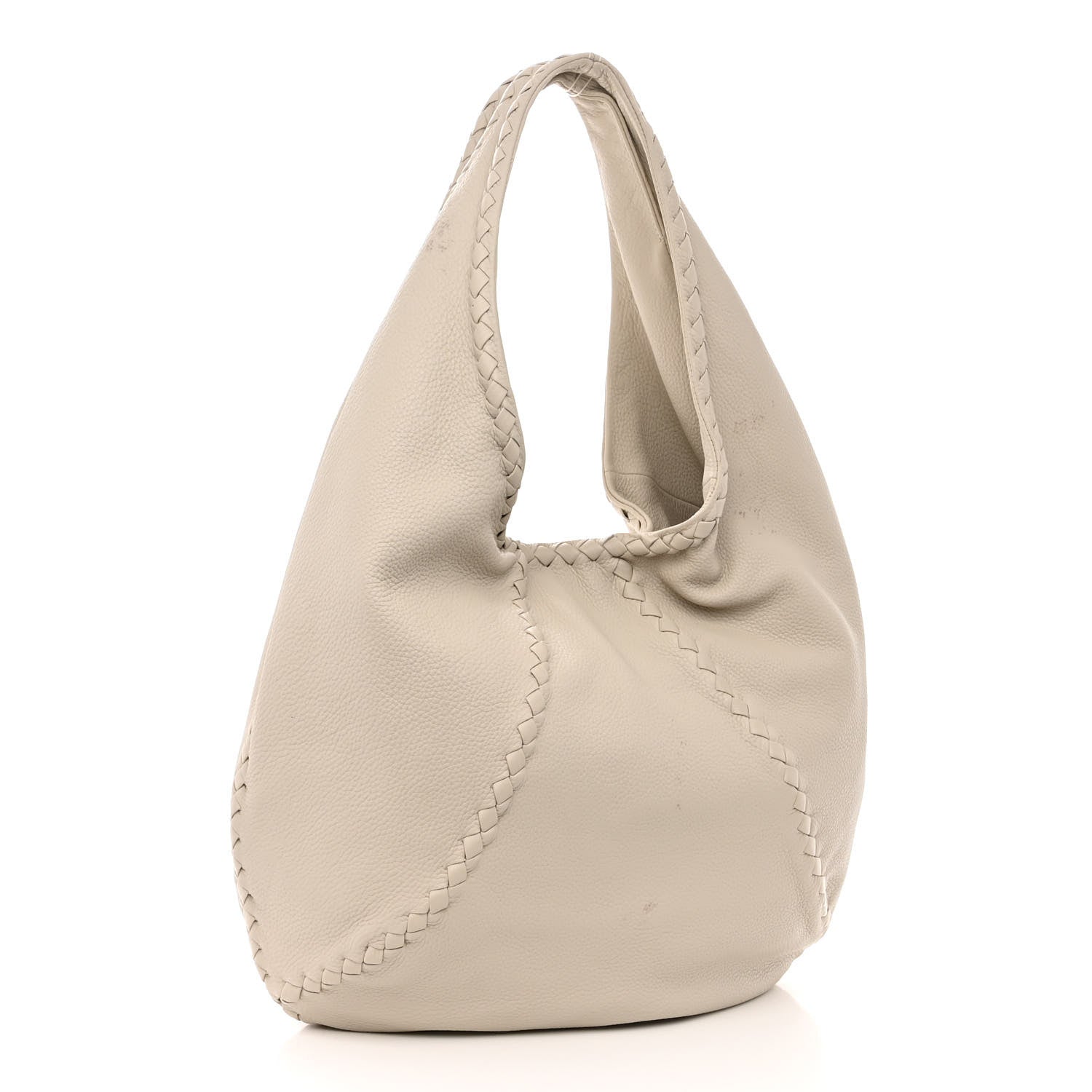 Bottega Veneta Cervo Deerskin Large Hobo White 3 of 12