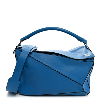 Loewe Calfskin Large Puzzle Bag Scuba Blue 1 of 10