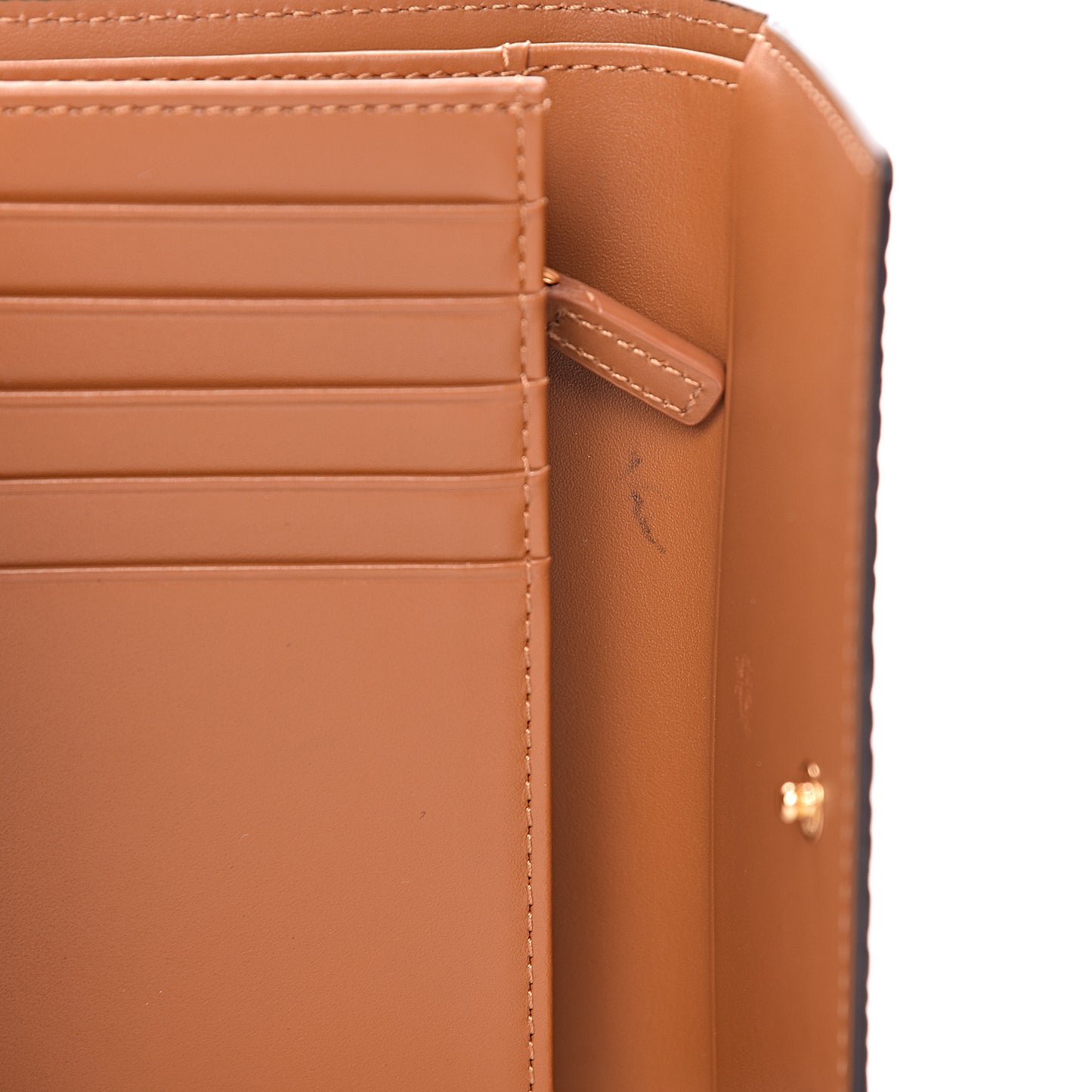Visetos Tri-Fold Wallet Cognac