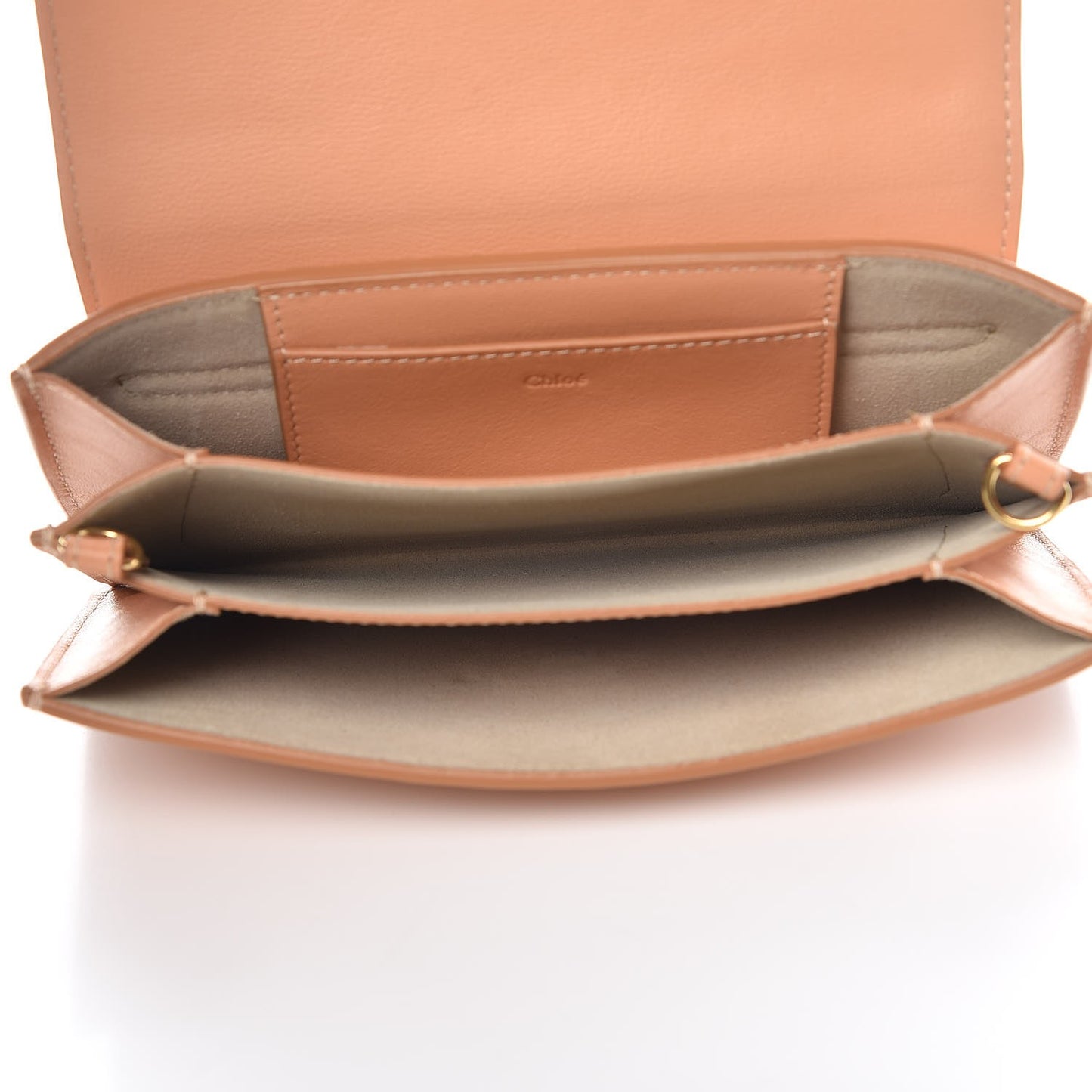 Calfskin Drew Bijou Clutch Blushy Pink