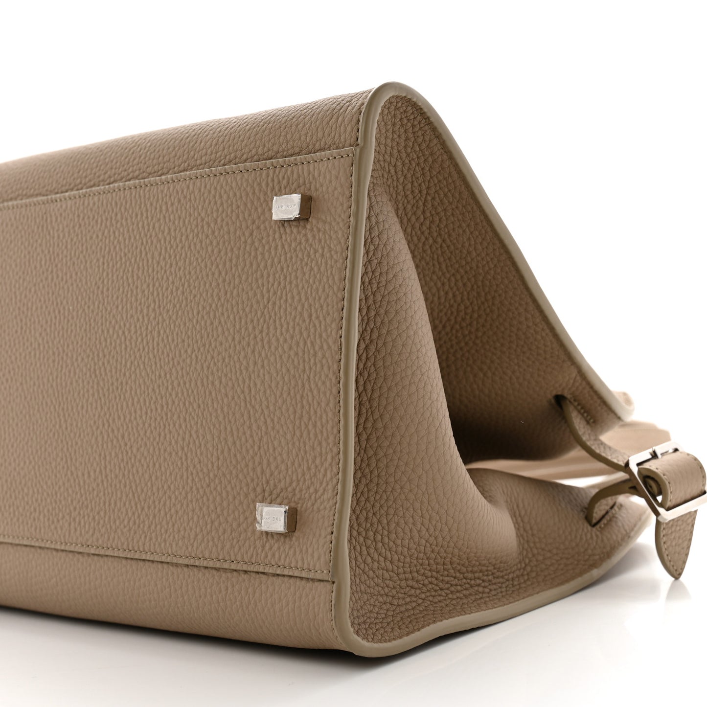 Matte Grained Calfskin Soft Margaux 12 Dark Taupe