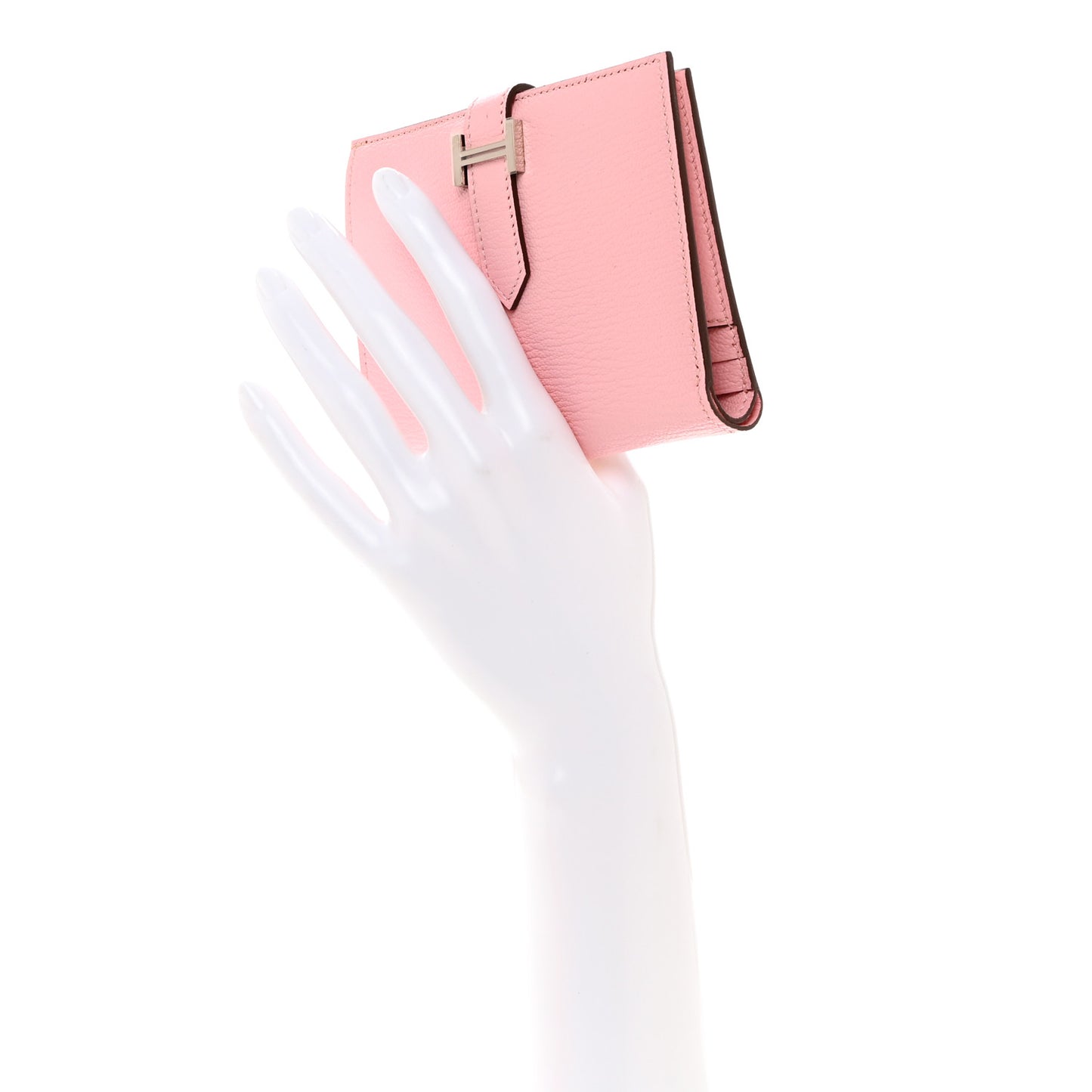 Chevre Mysore Bearn Compact Wallet Rose Sakura