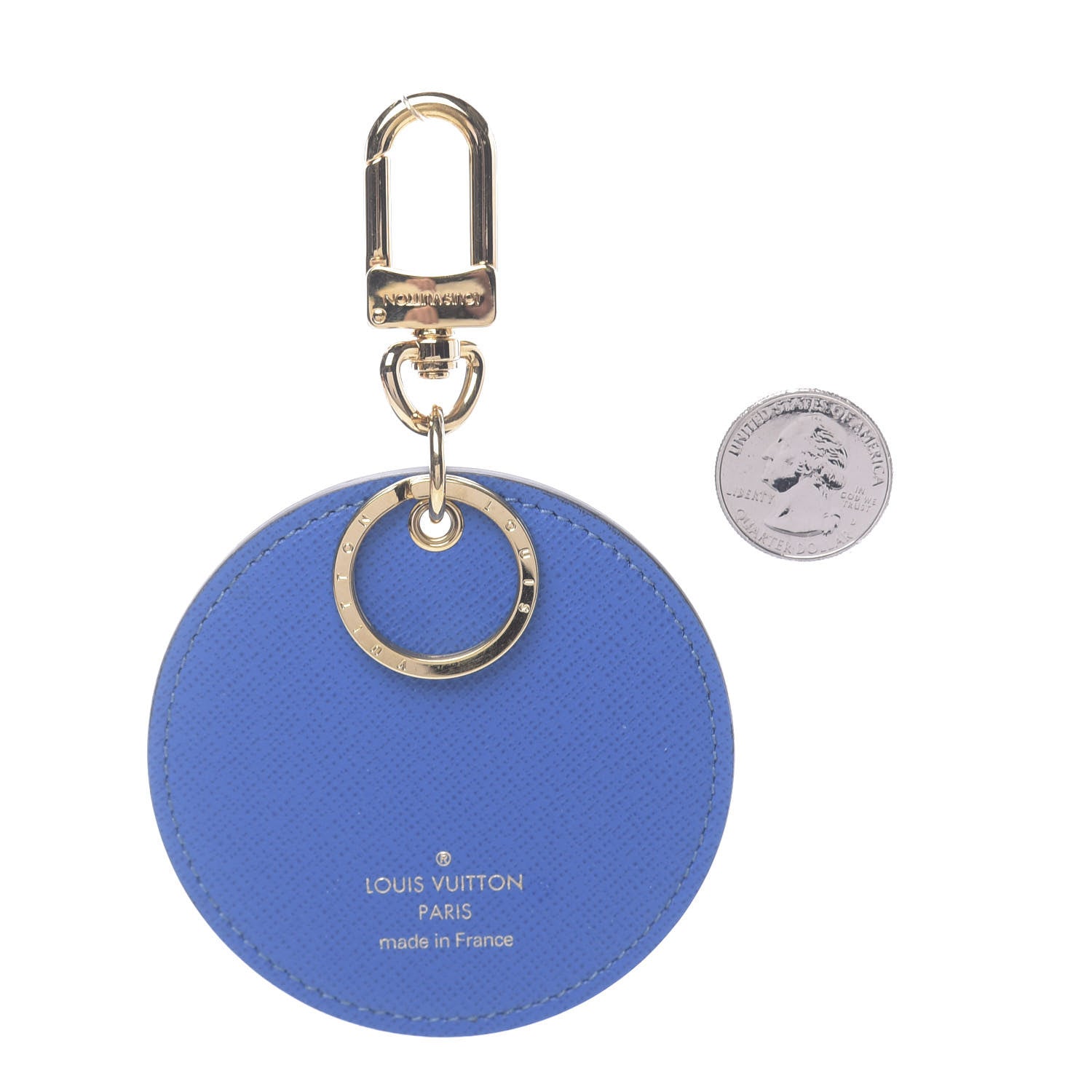 Louis Vuitton Monogram 2019 Christmas Animation Venice Bag Charm Key Ring Blue 2 of 3