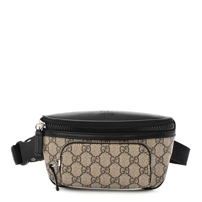 Gucci GG Supreme Monogram Belt Bag Black 1 of 13