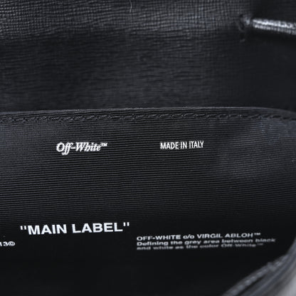 Off-White Saffiano Diag Backpack Black White 7 of 10