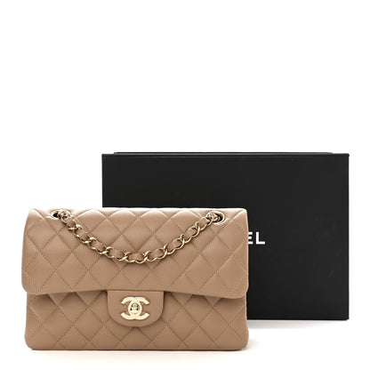 Chanel Caviar Quilted Small Double Flap Dark Beige 12 of 12