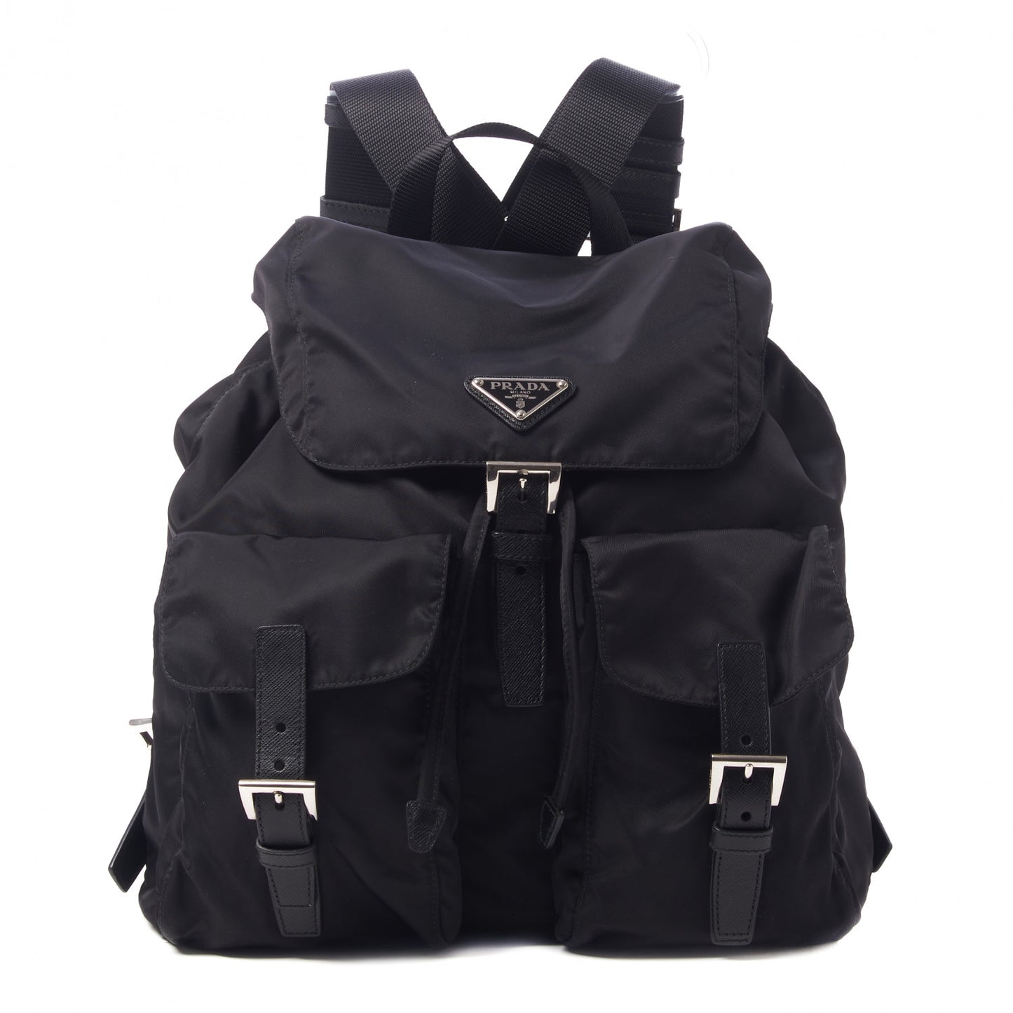 Nylon Vela Medium Backpack Black