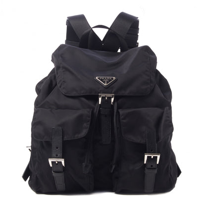 Prada Nylon Vela Medium Backpack Black 1 of 8