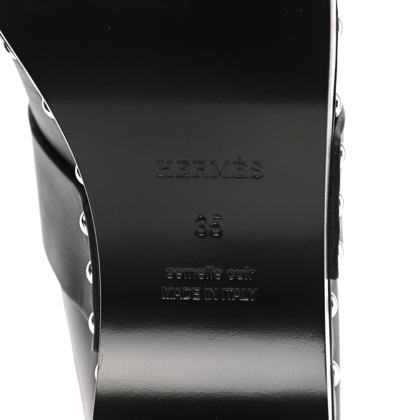 Calfskin Calya Mules 35 Black