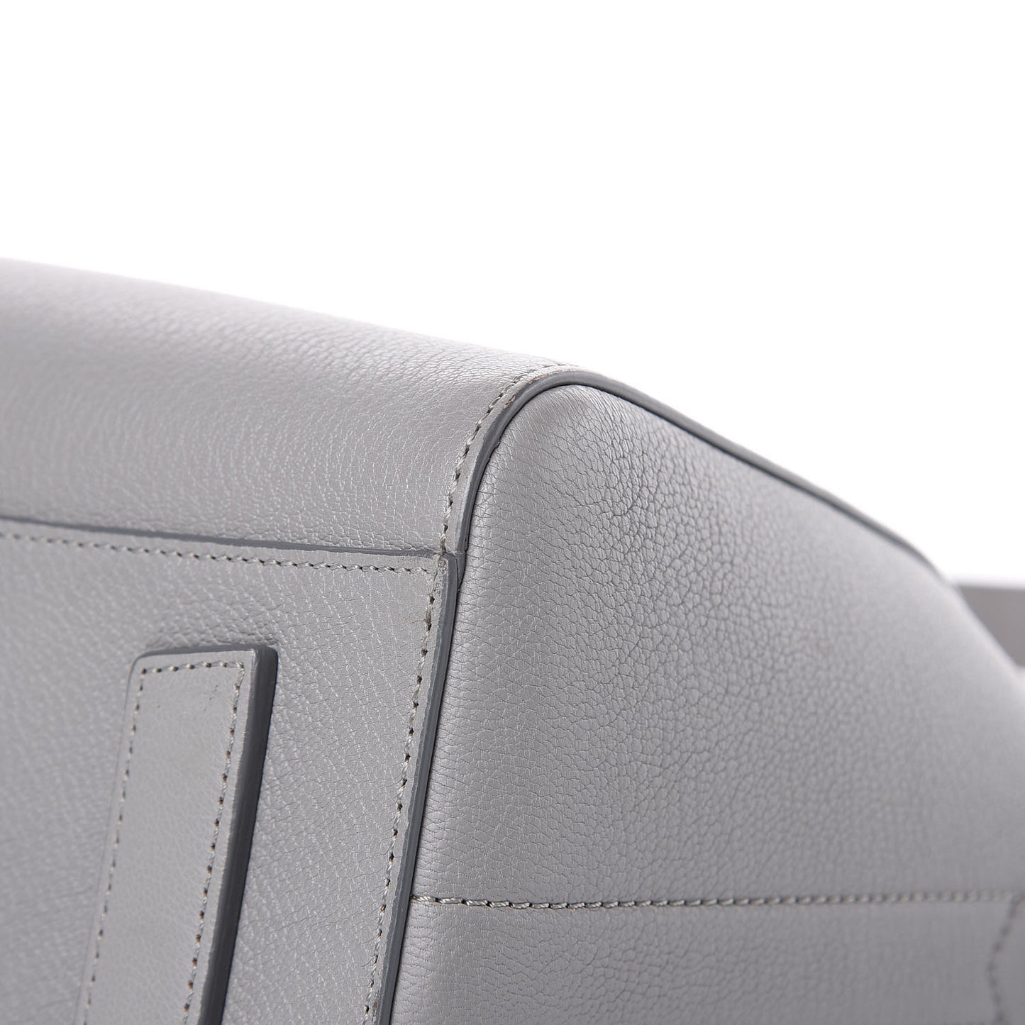 Sugar Goatskin Small Antigona Pearl Grey