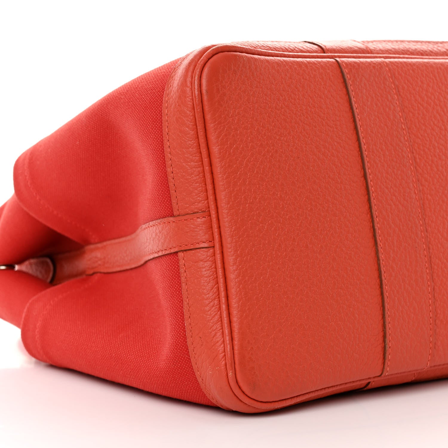 Hermes Toile Militaire Vache Country Garden Party Pockets 36 MM Rouge Tomate Capucine 10 of 17