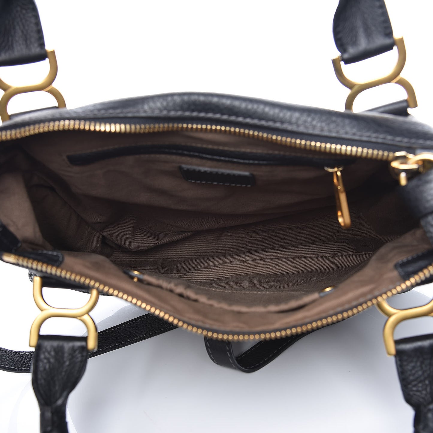 Calfskin Medium Marcie Satchel Black