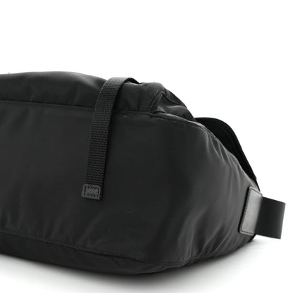 Prada Nylon Vela Double Snap Buckle Messenger Bag Black 10 of 12
