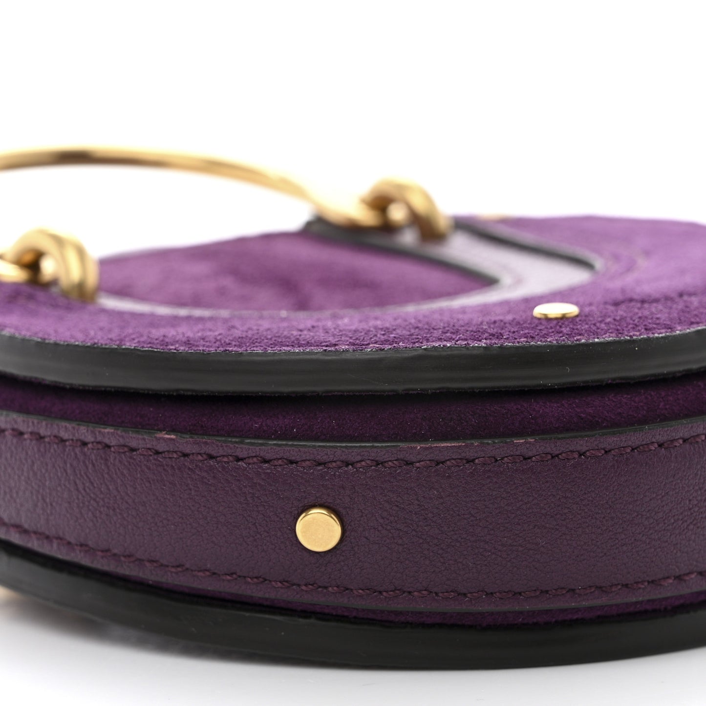 Goatskin Suede Mini Pixie Bag Nightfall Purple