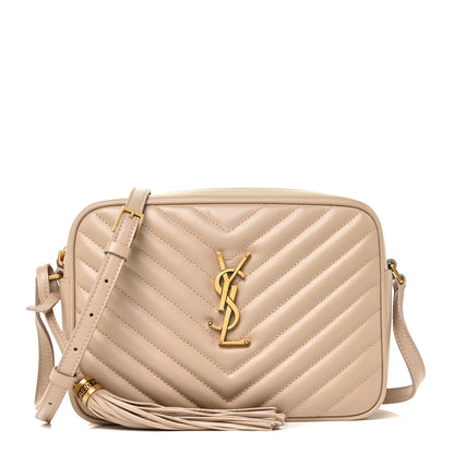 Saint Laurent Calfskin Matelasse Monogram Lou Camera Bag Ivory Natural 1 of 11