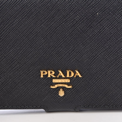 Prada Saffiano Metal iPhone 7 Case Crossbody Wallet Black 7 of 8