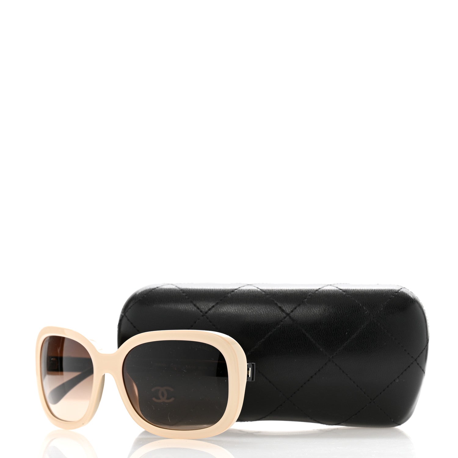 Chanel Acetate CC Bow Sunglasses 5280-Q Beige Black 8 of 8