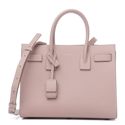 Saint Laurent Grained Calfskin Baby Sac De Jour Antique Rose 1 of 8