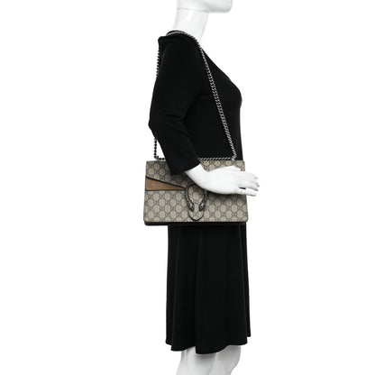 Gucci GG Supreme Monogram Small Dionysus Shoulder Bag Taupe 2 of 11