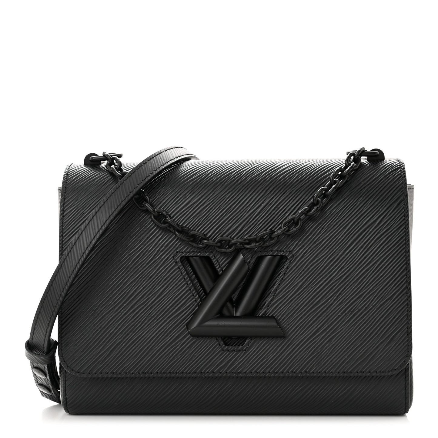 Epi Twist Shoulder Bag MM Matte Black