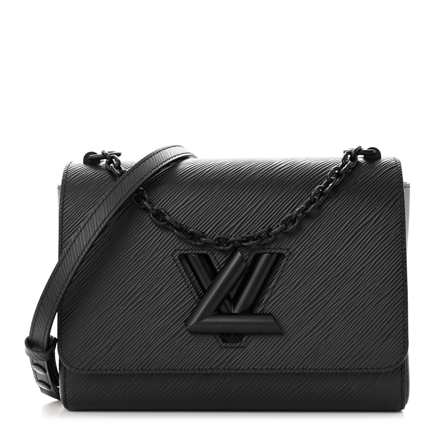 Louis Vuitton Epi Twist Shoulder Bag MM Matte Black 1 of 14