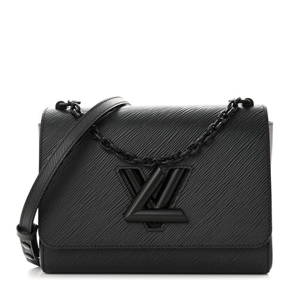 Louis Vuitton Epi Twist Shoulder Bag MM Matte Black 1 of 14