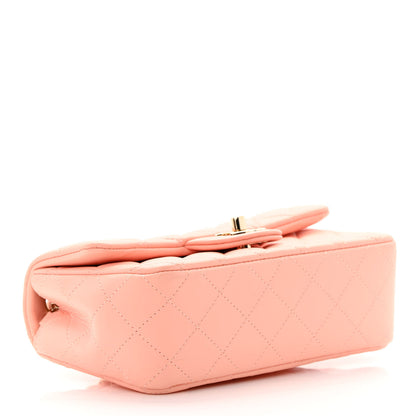 Chanel Lambskin Quilted Mini Rectangular Flap Light Pink 4 of 11