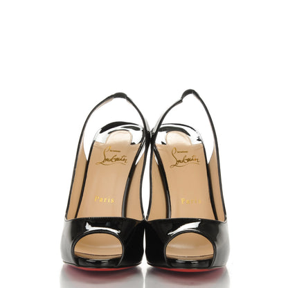Christian Louboutin Patent Gamma Talon 120 Pumps 40.5 Black 2 of 7