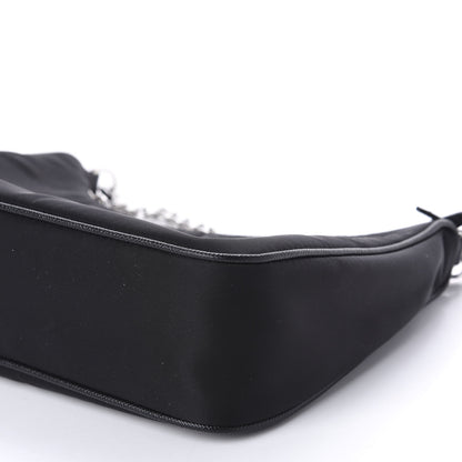 Prada Nylon Re-Edition 2005 Shoulder Bag Black 8 of 11