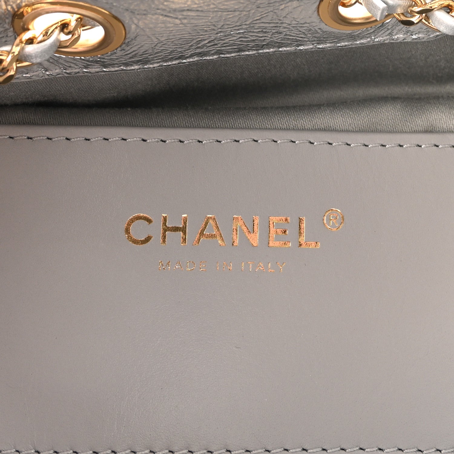 Chanel Metallic Aged Calfskin Quilted Mini Chanel 25 Handbag Silver 6 of 11