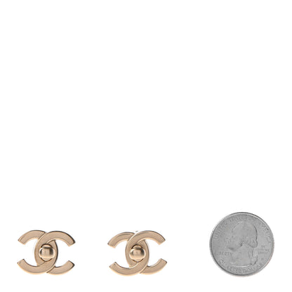 Chanel Metal CC Turnlock Interchangeable Earrings Gold 3 of 9