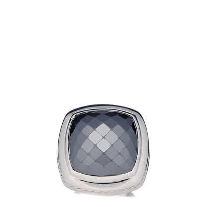 David Yurman Sterling Silver Hematite 17mm Albion Ring 52 6 1 of 5