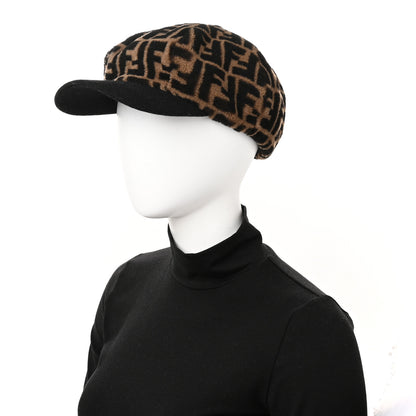 Fendi Sheepskin FF Cap Hat M Tobacco 2 of 10