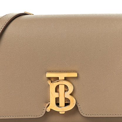 Burberry Grained Calfskin Small TB Bag Oat Beige 8 of 14