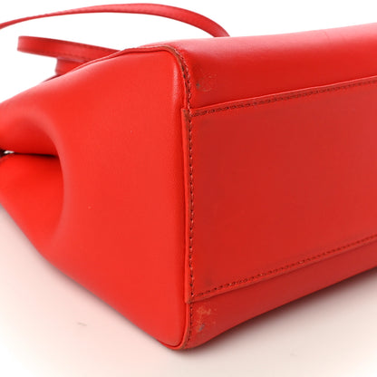 Fendi Nappa Mini Peekaboo Iconic Satchel Papavero 7 of 13