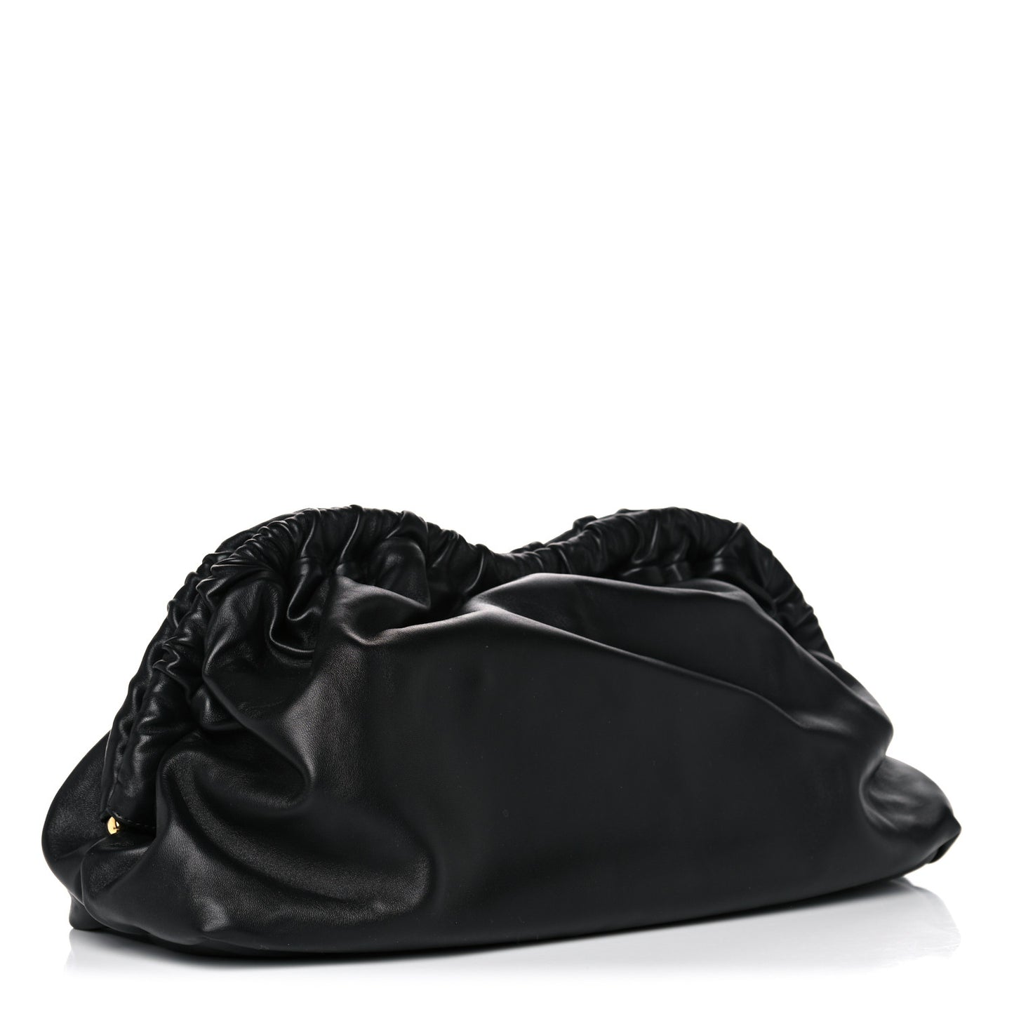 Lambskin Cloud Clutch Black Flamma