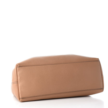 Gucci Pebbled Calfskin Medium Soho Chain Shoulder Bag Rose Beige 3 of 9
