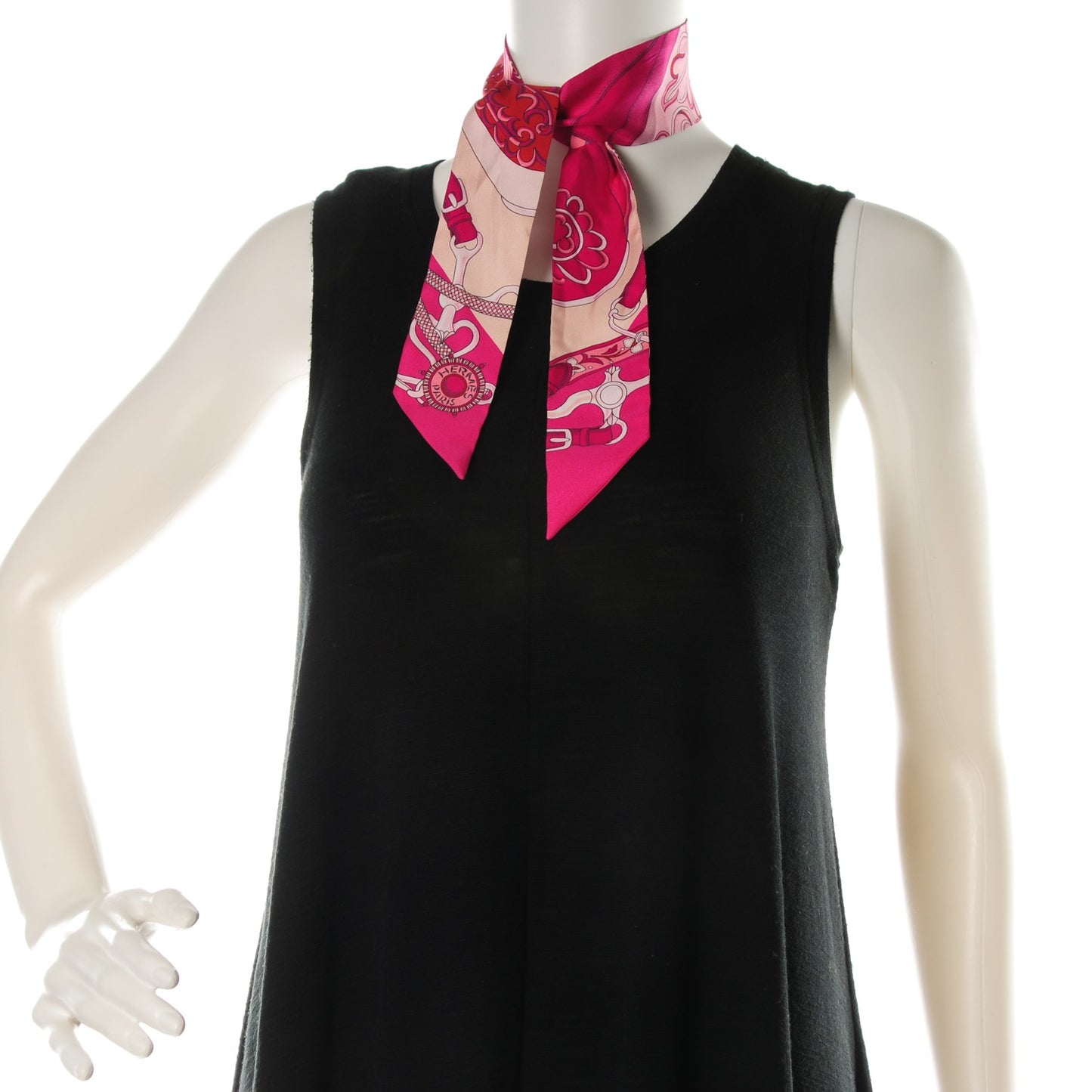 Silk Festival Des Amazones Twilly Fuchsia Nacre Rose