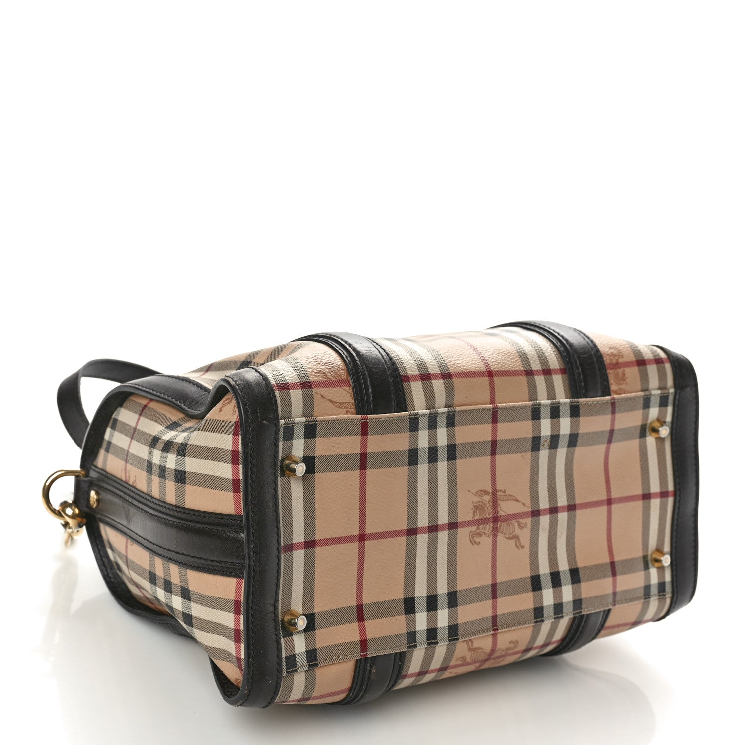 Burberry Haymarket Check Medium Alchester Bowling Bag Chocolate 3 of 14