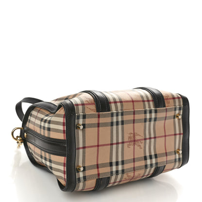 Burberry Haymarket Check Medium Alchester Bowling Bag Chocolate 3 of 14