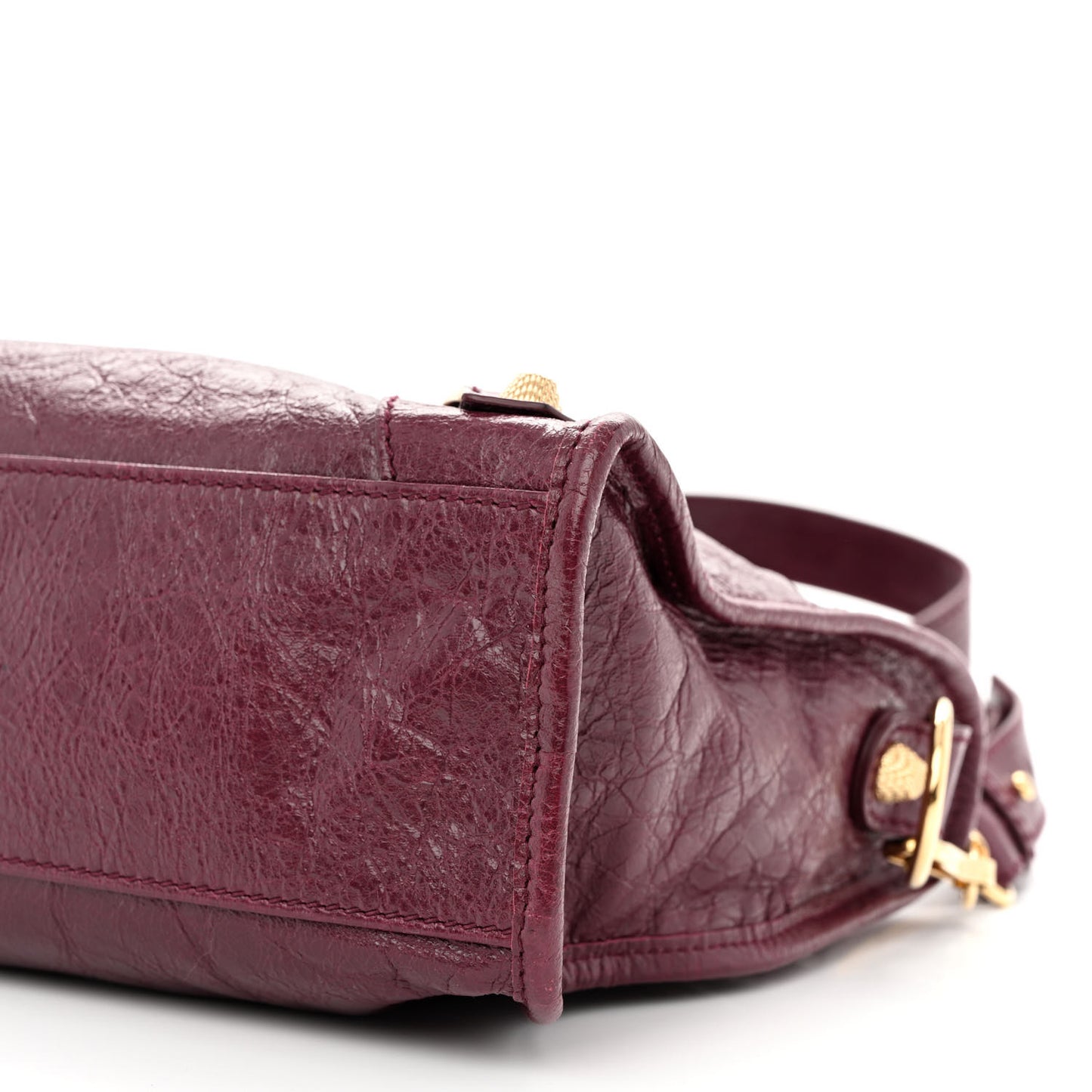 Agneau Giant 12 Gold Hardware S City Violet Prune