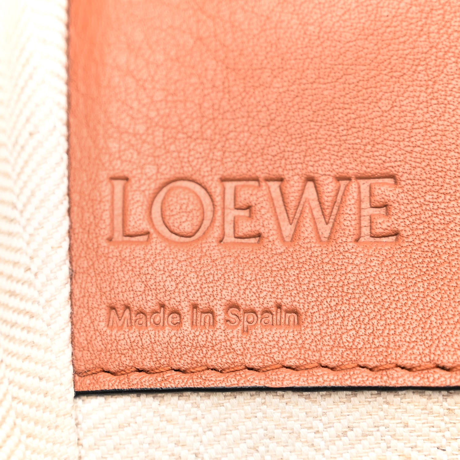 Loewe Calfskin Denim Small Hammock Shoulder Bag Blue Tan 6 of 13