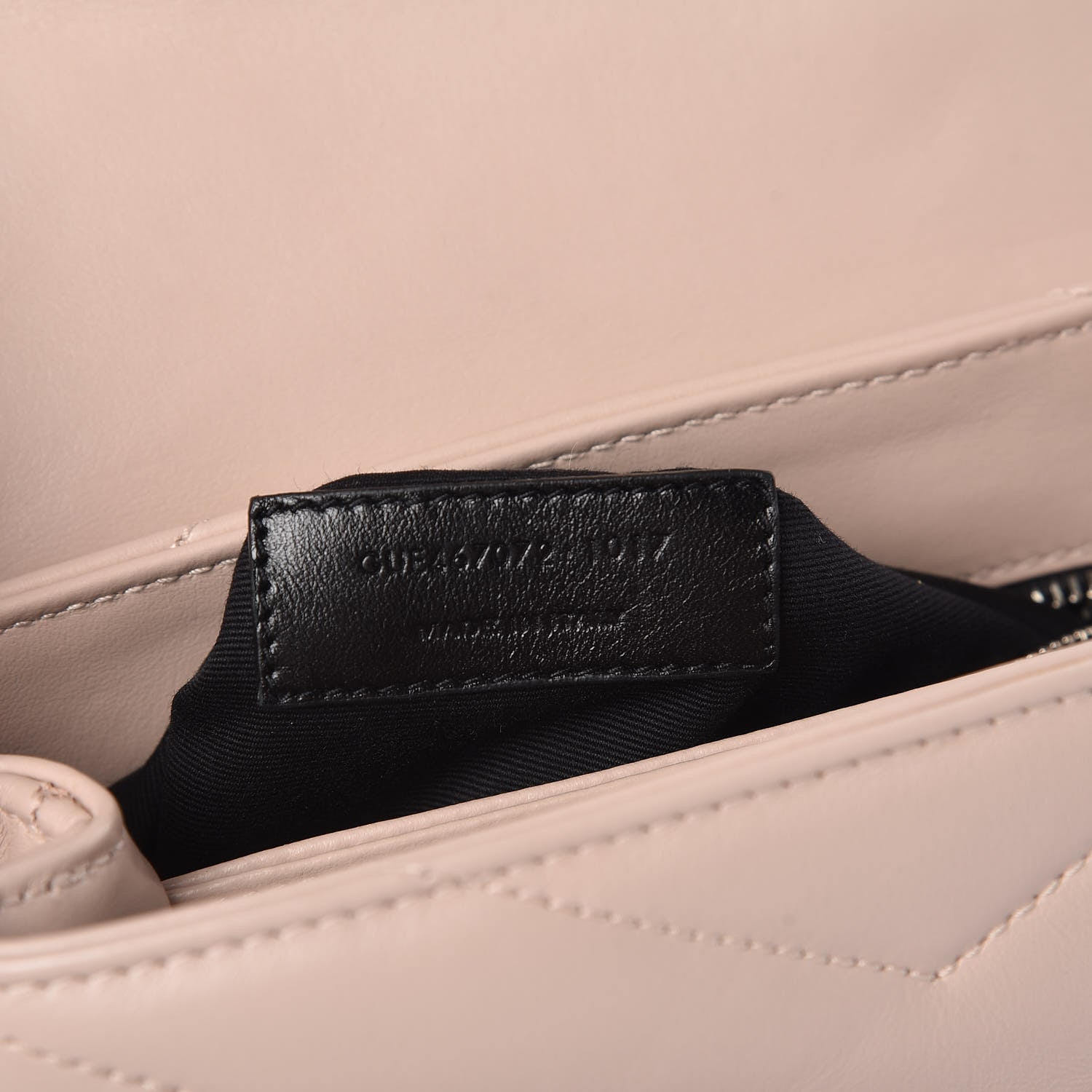 Saint Laurent Calfskin Y Quilted Monogram Toy Loulou Crossbody Bag Marble Pink 7 of 10