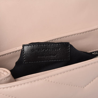 Saint Laurent Calfskin Y Quilted Monogram Toy Loulou Crossbody Bag Marble Pink 7 of 10