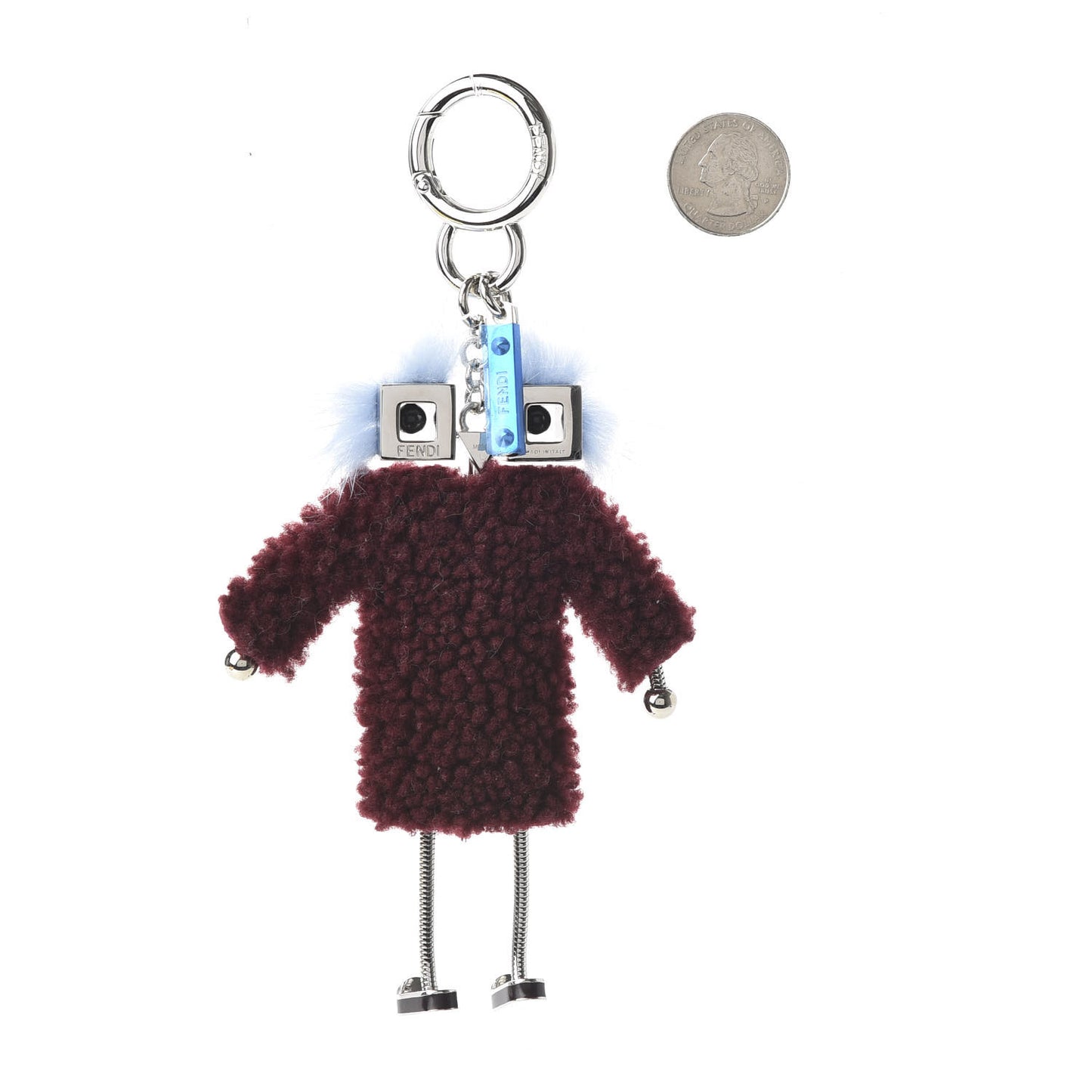 Lamb Fur Teen Witch Bag Charm Cherry