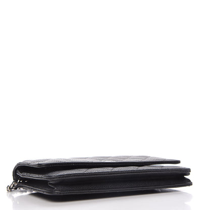 Chanel Caviar Quilted Wallet On Chain WOC Black 4 of 12