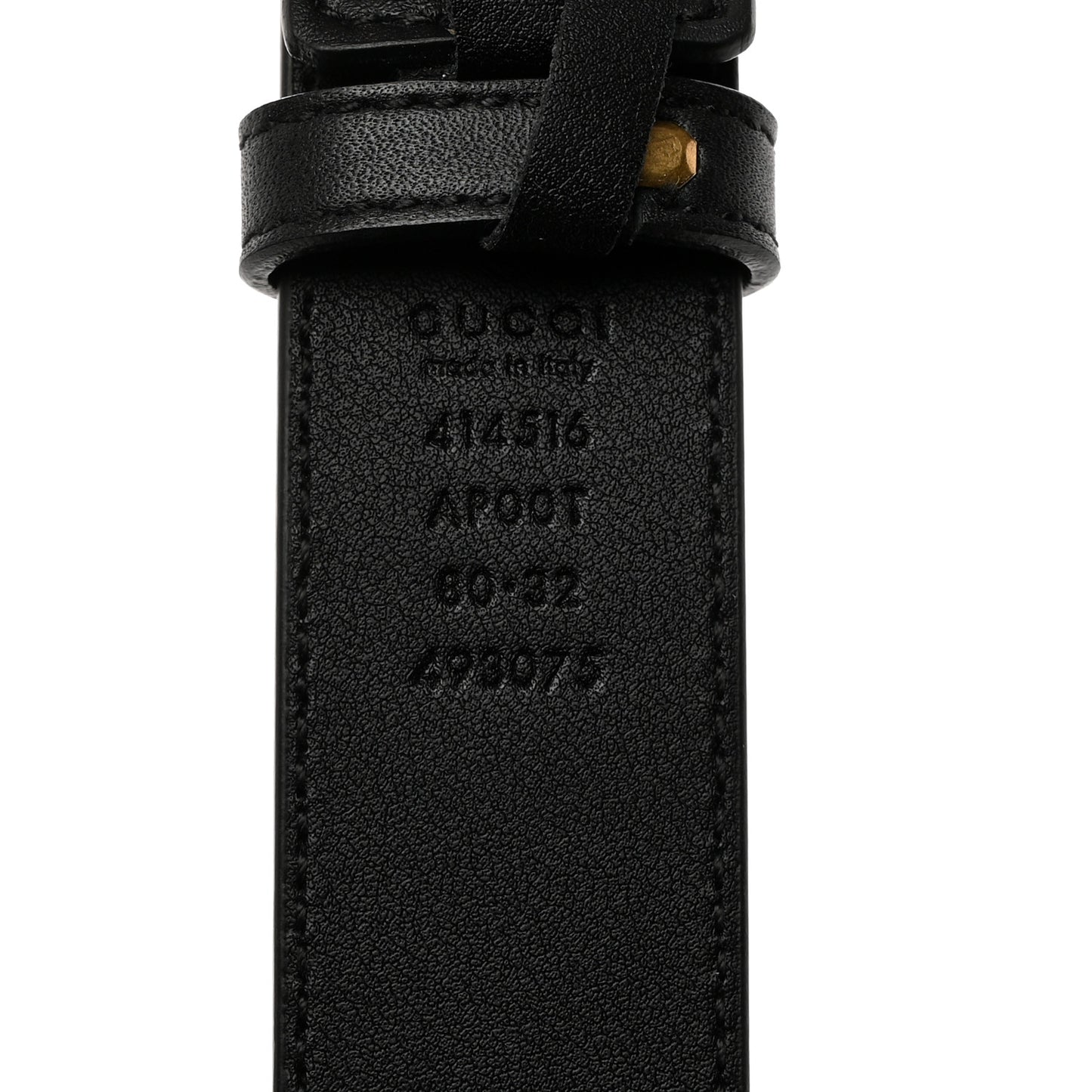Calfskin Double G 30mm Belt 80 32 Black