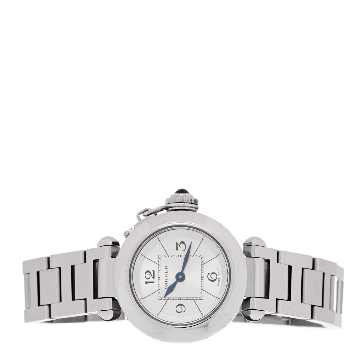 Cartier Stainless Steel 27mm Miss Pasha Quartz Watch Silver 2 of 4